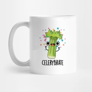 Celery-brate Cute Veggie Celery Pun Mug